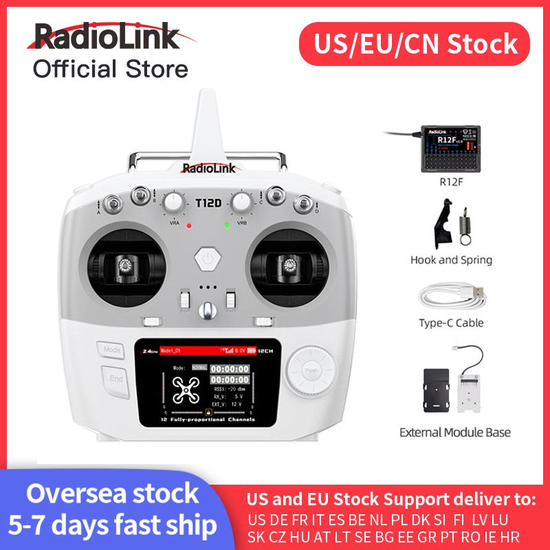 Drone Rc Transmitter And Receiver - Radiolink T12D ELRS Transmisor de 12