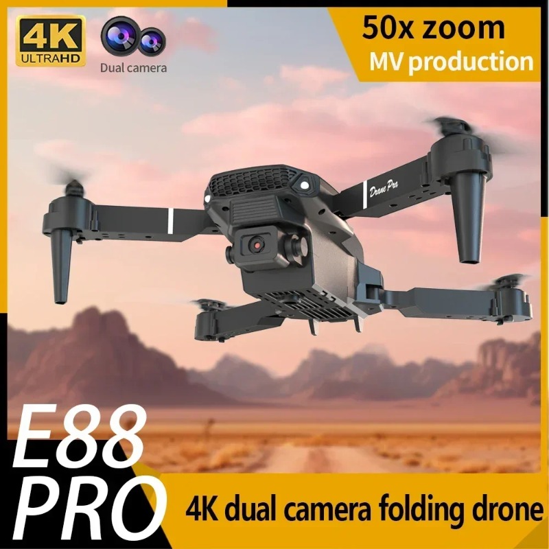 Drone E88 Rc Quadcopter - Mini Dron E88 con Cámara 4K