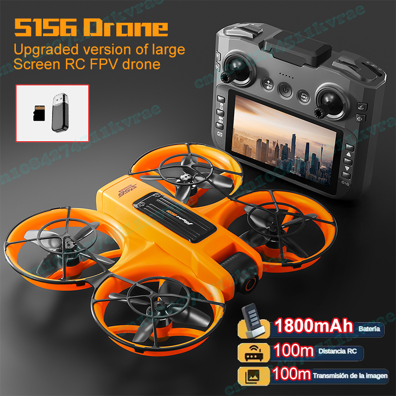 Drone Vs Rc Helicopter - S156 FPV Drone 4K Cámara HD