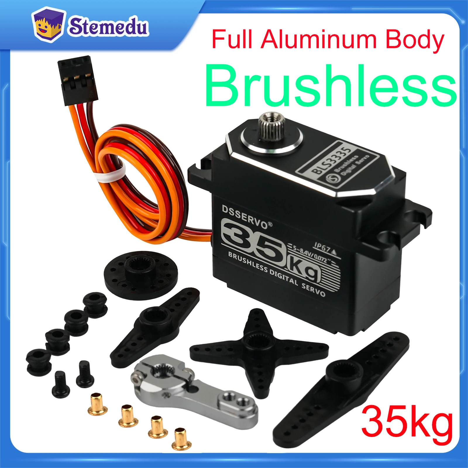 Rc Car Servo - Servomotor Digital BLS3335 de 35KG, alta