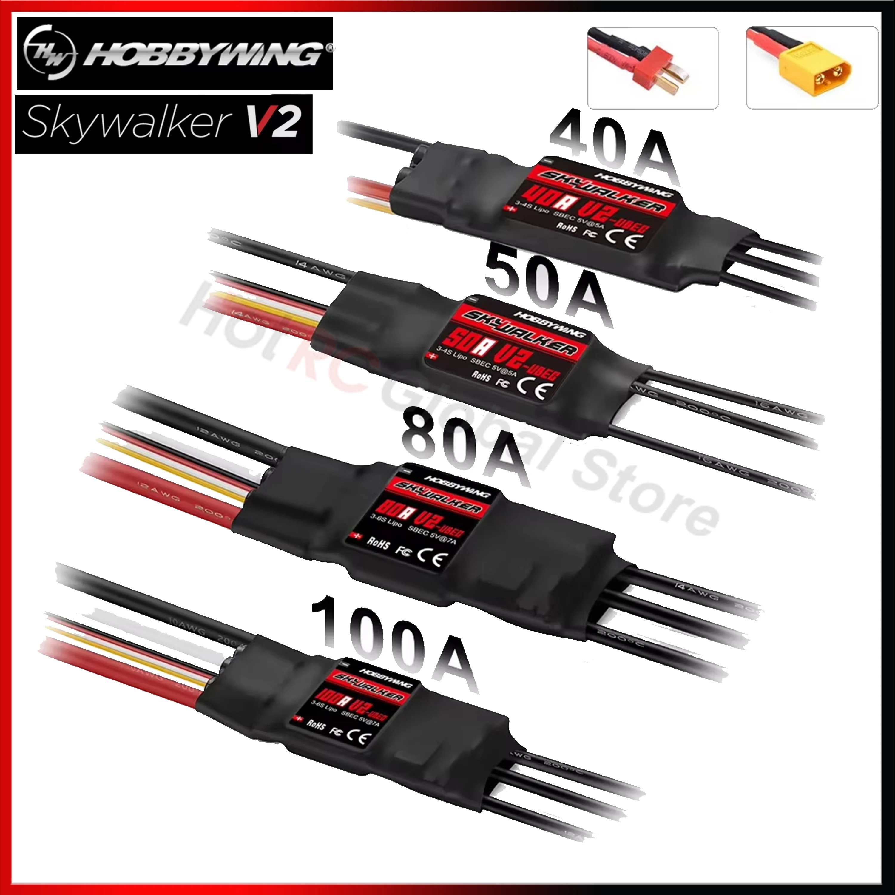 Drone Rc Y Series - HOBBYWING Skywalker-CONTROLADOR DE VELOCIDAD ESC sin