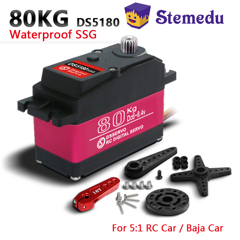 Rc Car Servo - Dsservo impermeable DS5180 80KG Torque de
