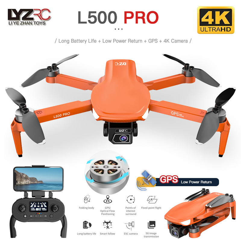 L500 PRO GPS Drone 4K Profesio - Drone Vs Rc Helicopter reseña y precio