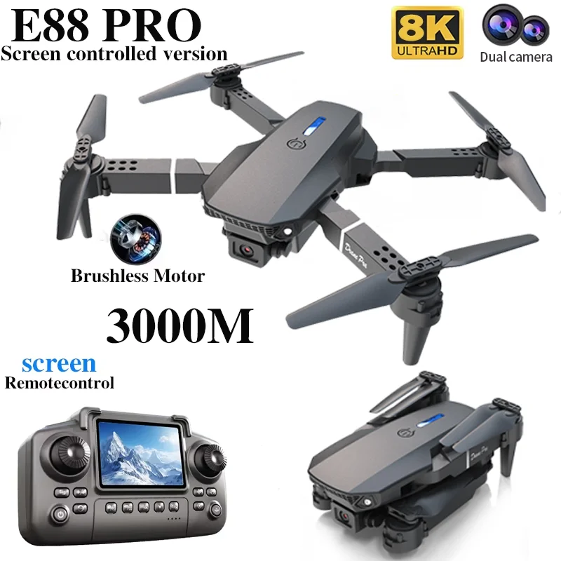 Dron profesional E88 PRO con p - Drone E88 Rc Quadcopter reseña y precio