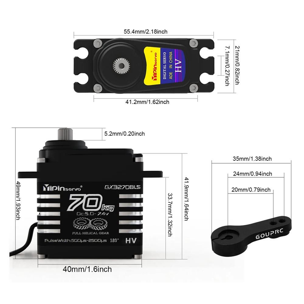 Servomotores sin escobillas de - Rc Car Servo reseña y precio