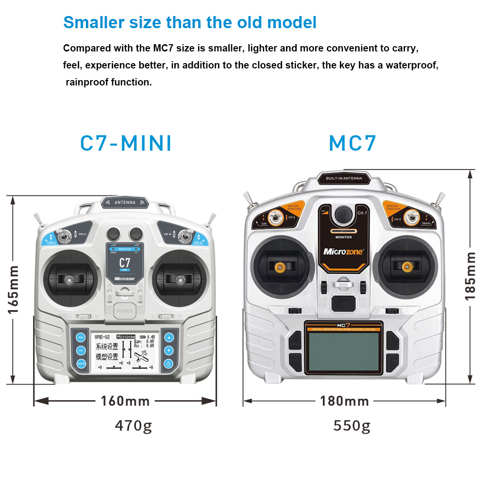 Controlador MicroZone MC7 MINI - Drone Rc Transmitter And Receiver reseña y precio