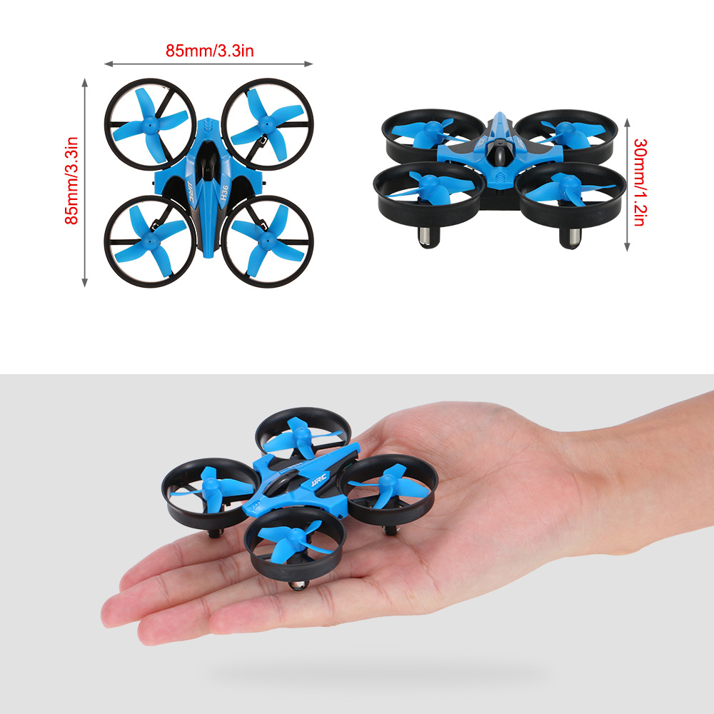 JJRC-Mini Dron H36 RC, microcu - Drone Vs Rc Helicopter reseña y precio