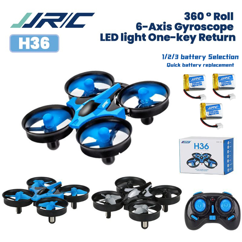 Dron JJRC H36, 1/2/3 Baterías, - Drone Vs Rc Helicopter reseña y precio